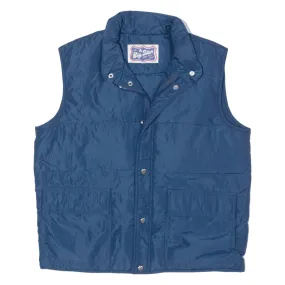 BIG STAR Down Insulated Puffer Gilet Blue 90s Mens L