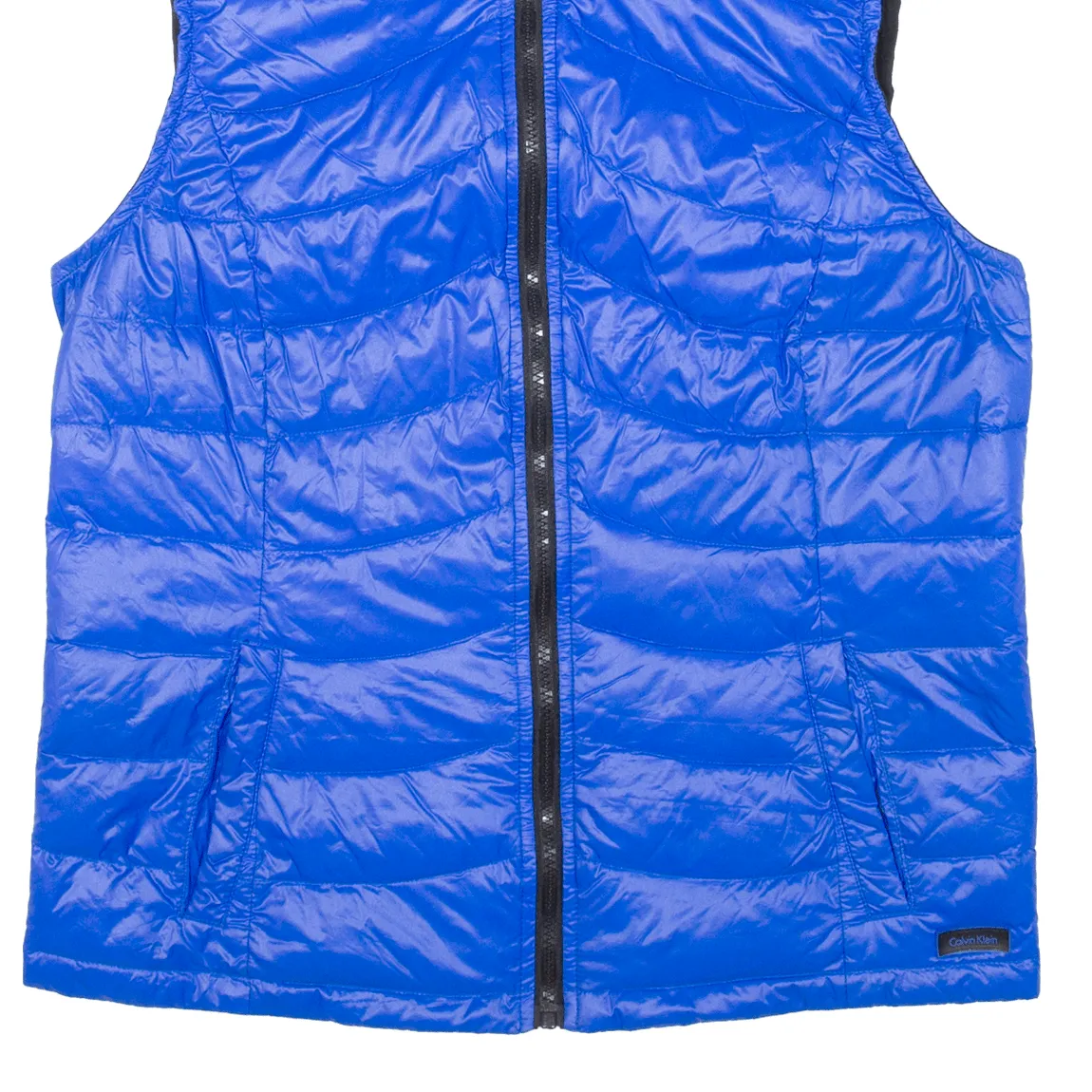 CALVIN KLEIN Insulated Womens Puffer Gilet Blue Nylon XL