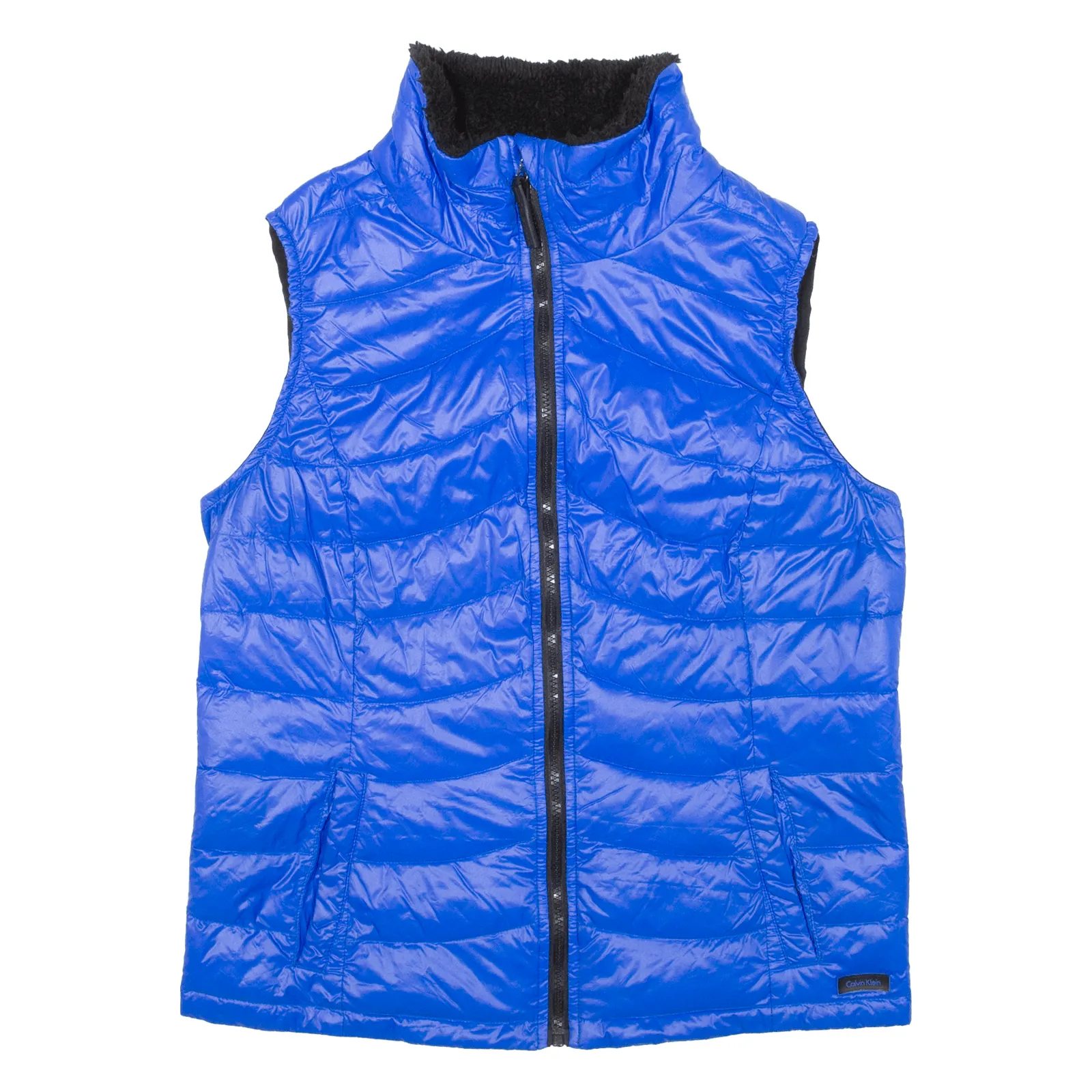 CALVIN KLEIN Insulated Womens Puffer Gilet Blue Nylon XL