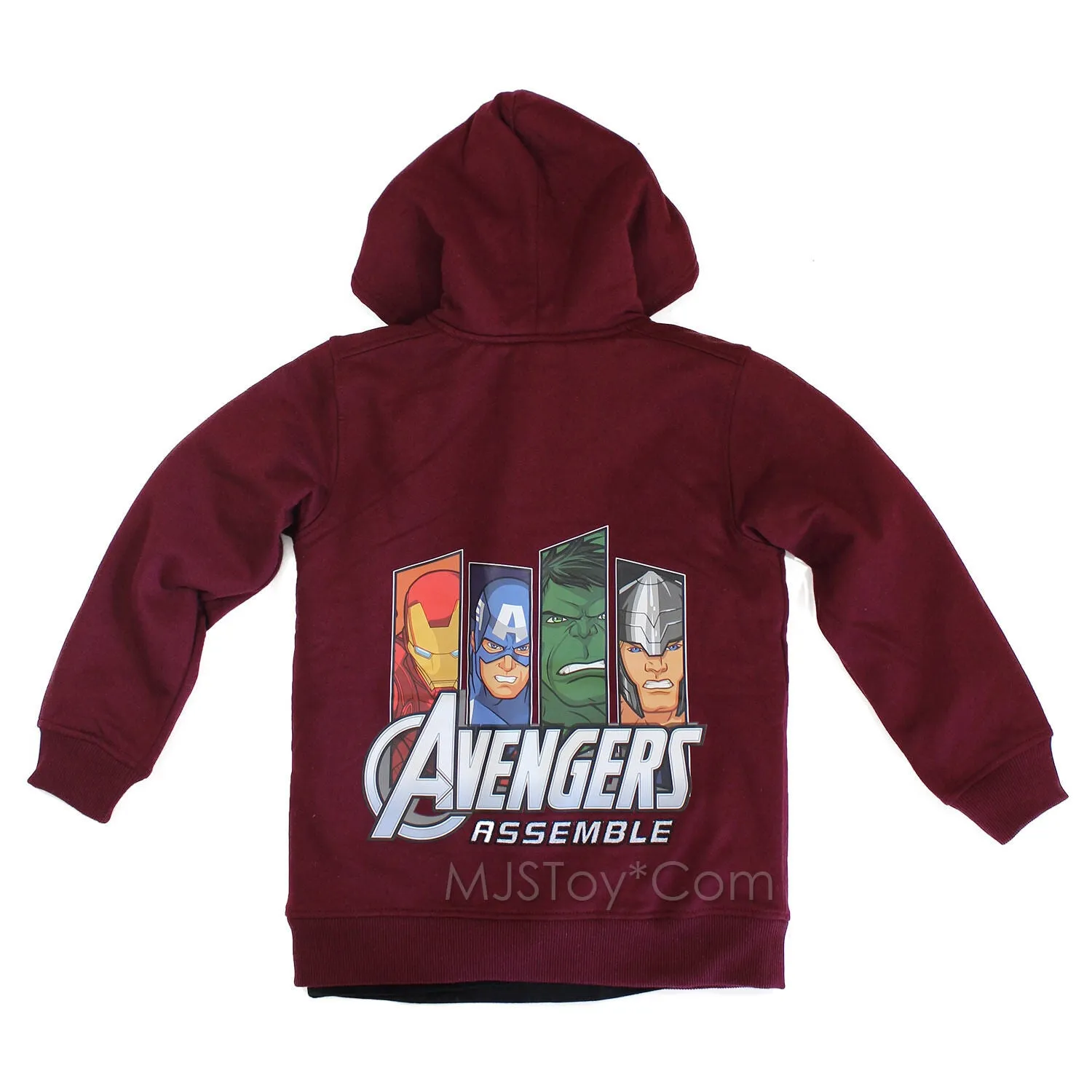 Marvel Avangers Assemble 2 Pcs Set Sherpa Jacket Long Sleeve and T-shirt
