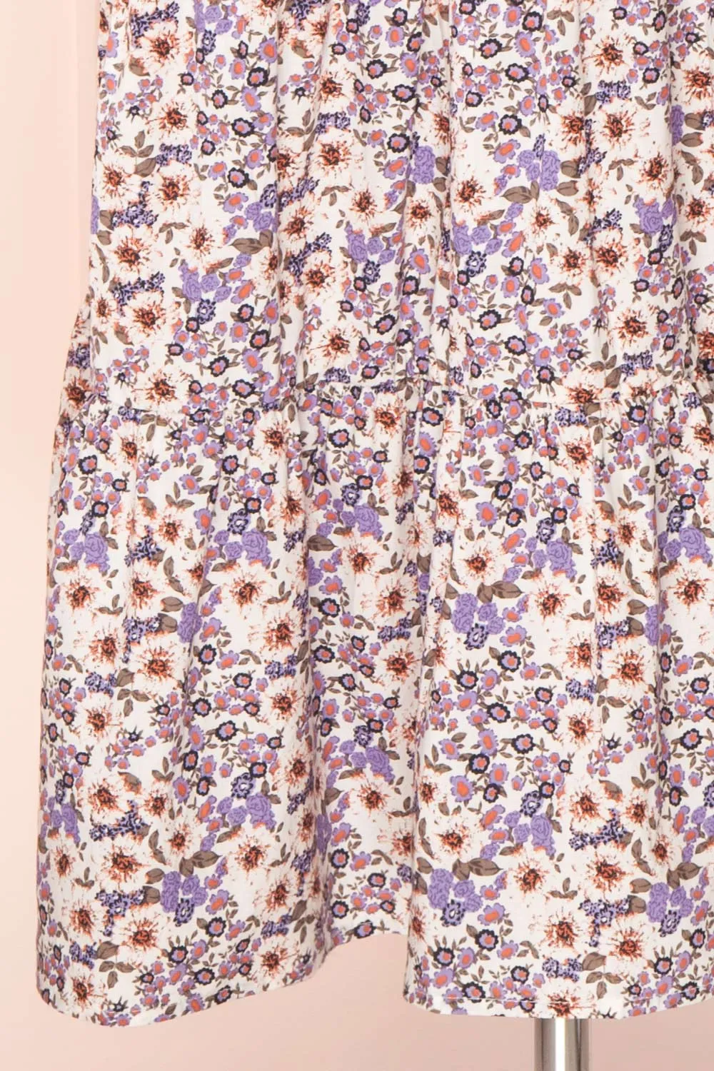 Myane | Floral Wrap Dress w/ Ruffles